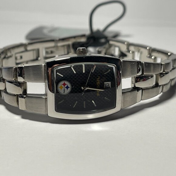Pittsburgh Steelers NFL Stainless-Steel Bracelet Watch by Fossil !!NEW!! (RARE) - Picture 3 of 6